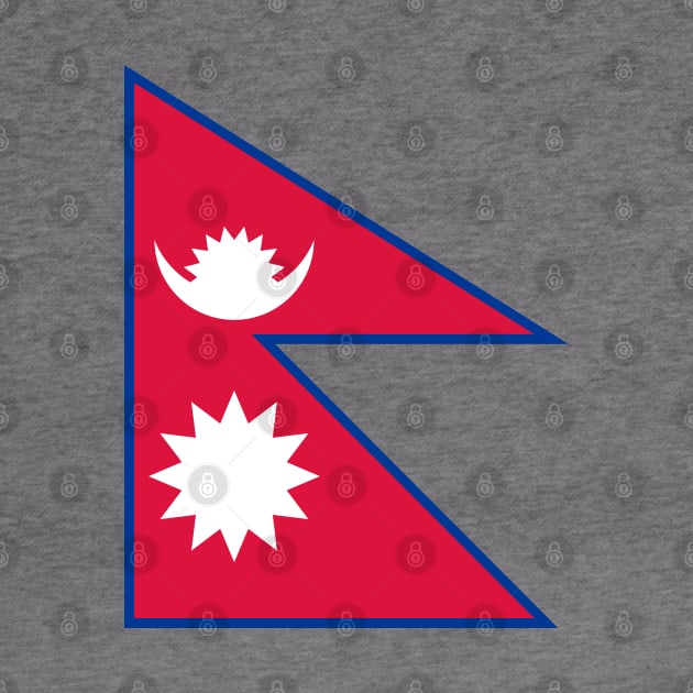 Flag of Nepal by COUNTRY FLAGS